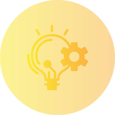 Ampul. Web simgesi basit illüstrasyon