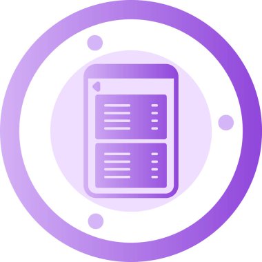 Belge. Web simgesi basit illüstrasyon