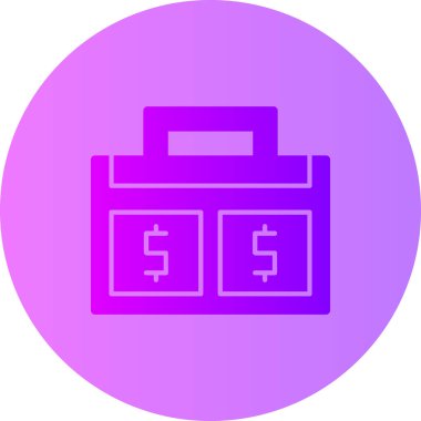 Para çantası. Web simgesi