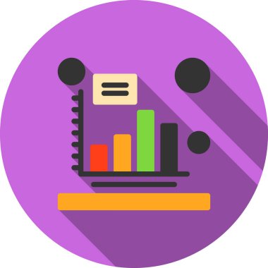 İş ve finans simgesinin vektör illüstrasyonu