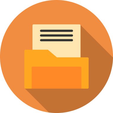 Belge. Web simgesi basit illüstrasyon