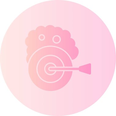 Tavuk simgesinin vektör illüstrasyonu