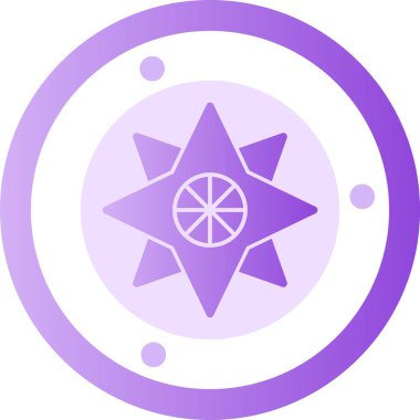 Yıldız. Web simgesi vektör illüstrasyonu