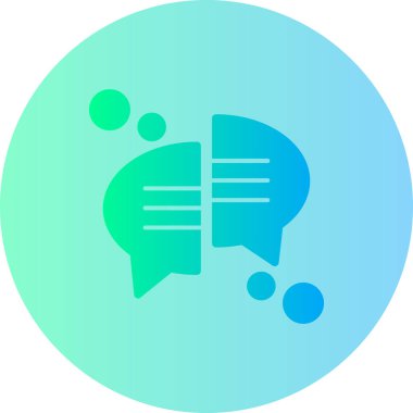 Konuş. Web simgesi basit illüstrasyon