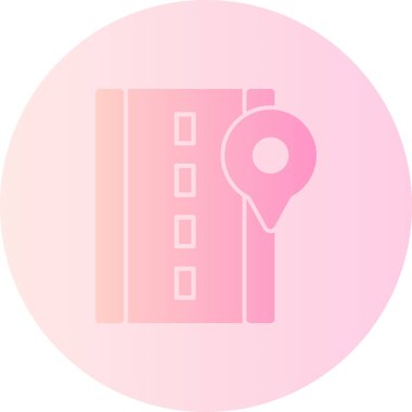 harita simgesi vektör illüstrasyonu