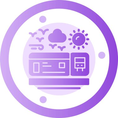 vektör simgesi konsepti bulut depolama deposu