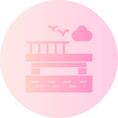 Modern yapı simgesinin vektör illüstrasyonu