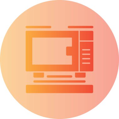 Bir dizüstü bilgisayar simgesinin vektör illüstrasyonu