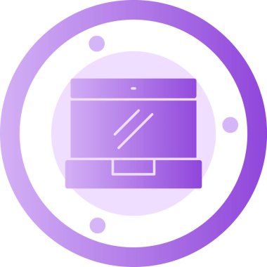 Modern b 'nin vektör illüstrasyonu film simgesinden yoksun