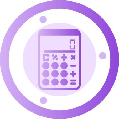 hesap makinesi simgesi, vektör illüstrasyonu