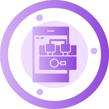 seo modern simgesinin vektör illüstrasyonu