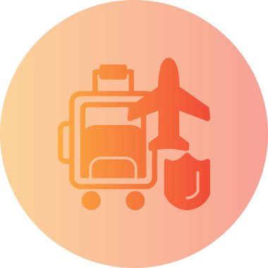 Bir düzlem simgesinin vektör çizimi