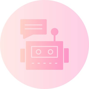 Konuş. Web simgesi basit illüstrasyon