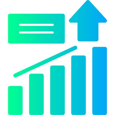 düz biçimli analitik iş grafik simgesi