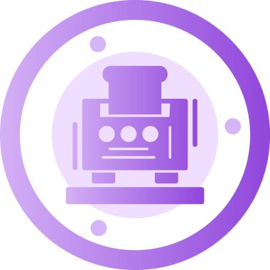 Modern simgenin vektör illüstrasyonu