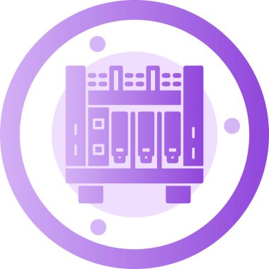 Sunucu. Web simgesi basit illüstrasyon