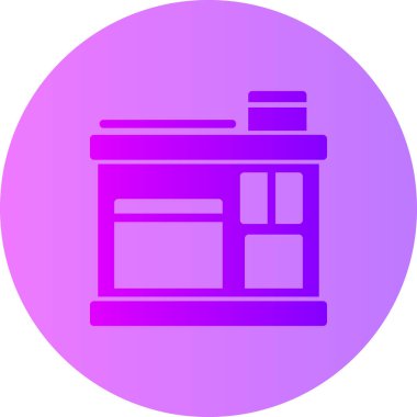 Bir binanın vektör illüstrasyonu