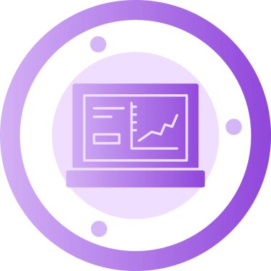 Analitik web simgesi basit illüstrasyon