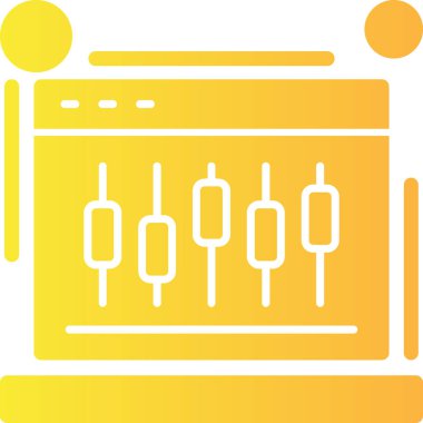 şebeke. Web simgesi basit illüstrasyon