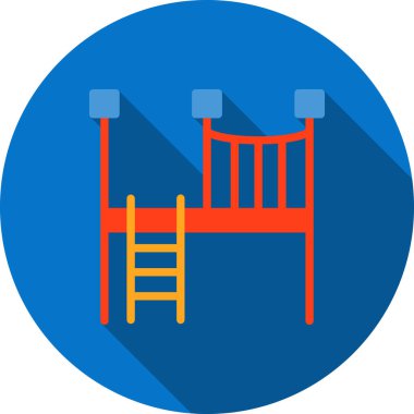 Oyun alanı simgesi vektör çizimi