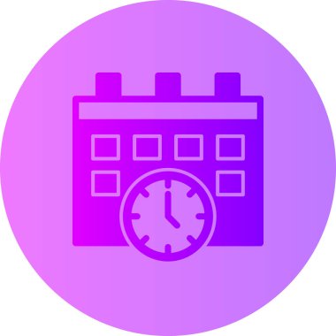 Saat. Web simgesi basit illüstrasyon