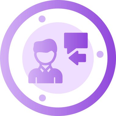 avatar. Web simgesi basit illüstrasyon