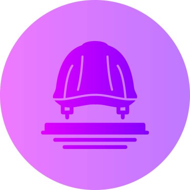 vektör inşaat kask simgesi