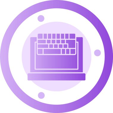 Bilgisayar klavyesi. Basit illüstrasyon