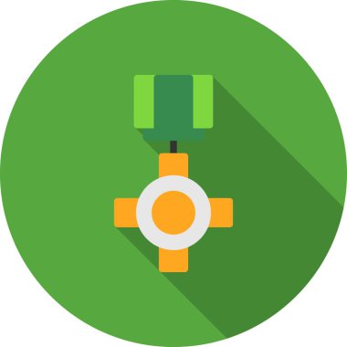 Madalya düz vektör simgesi