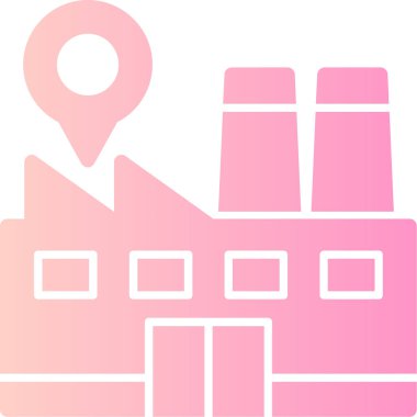 Fabrika. Web simgesi basit tasarım