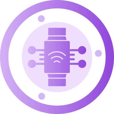 Kablosuz. Web simgesi basit illüstrasyon