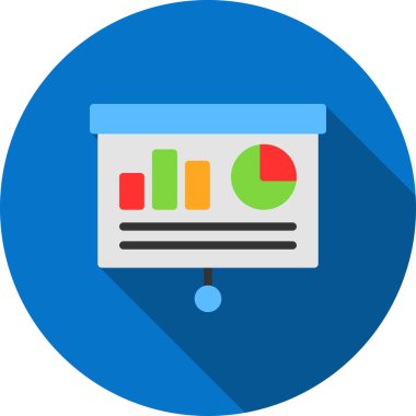analitik düz simge ağ, vektör, 10 eps