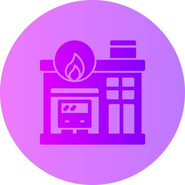 Eşsiz ateş vektörü simgesi