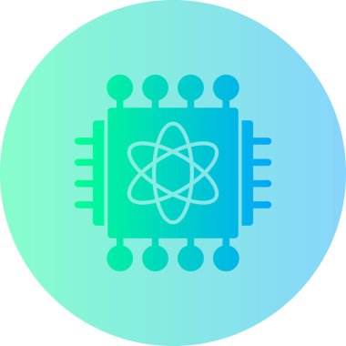 atom. Web simgesi basit illüstrasyon