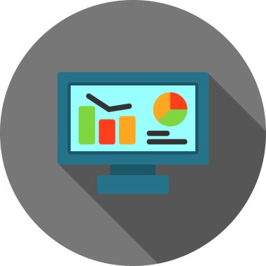 iş grafiği vektör simgesi