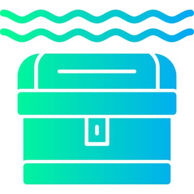 yüzme havuzu ağ ikonu vektör çizimi