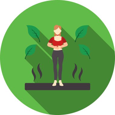 Parkta yoga minderi ve kahve fincanı olan genç bir adam.