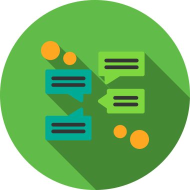 Sohbet baloncukları ileti simgesi - özet biçimi