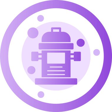 Modern benzin istasyonu simgesinin vektör illüstrasyonu