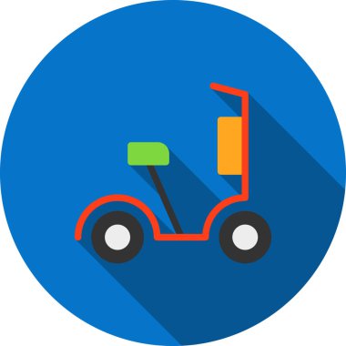 motosiklet simgesi vektör illüstrasyonu