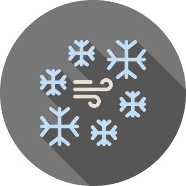 Kar tanesi. Web simgesi basit illüstrasyon