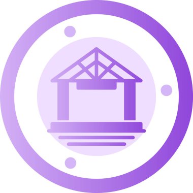 bir binanın modern vektör simgesi