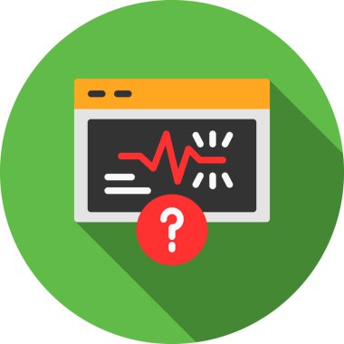 Bilgisayar monitörünün modern tasarımının vektör çizimi