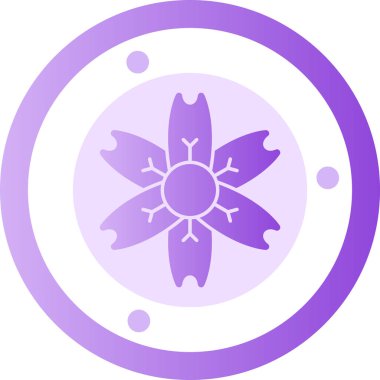 Bir çiçeğin vektör illüstrasyonu