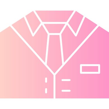 kravat ağ simgesi, basit vektör illüstrasyonu