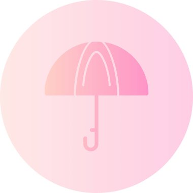 şemsiye simgesi vektör illüstrasyonu