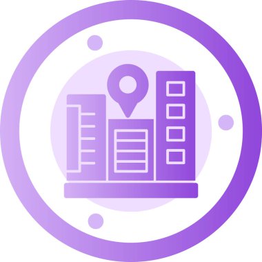 konum haritası simgesi, vektör illüstrasyon tasarımı