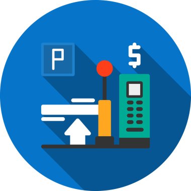 ATM 'de. Web simgesi basit illüstrasyon