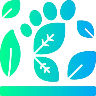 Ayak izi simgesi, vektör illüstrasyonu