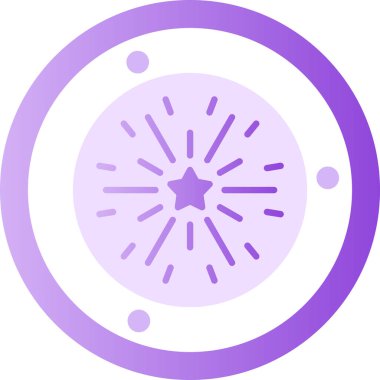 Havai fişekler. Web simgesi basit illüstrasyon